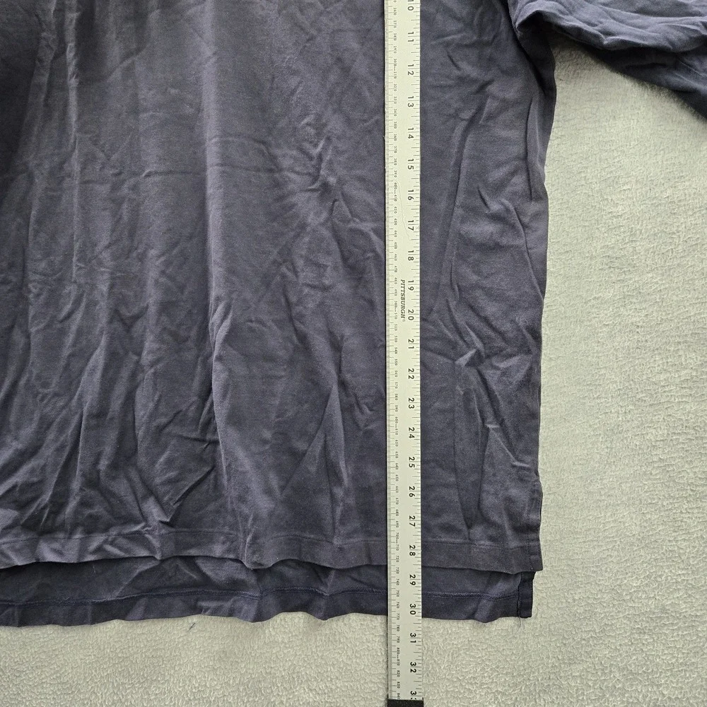 VINTAGE Polo By Ralph Lauren‎ Men Polo XL Blue Logo Embroidery Fine Cotton